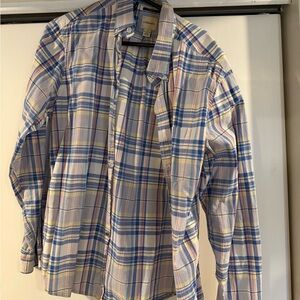 G.H. Bass & Co. Blue and Yellow Plaid Shirt